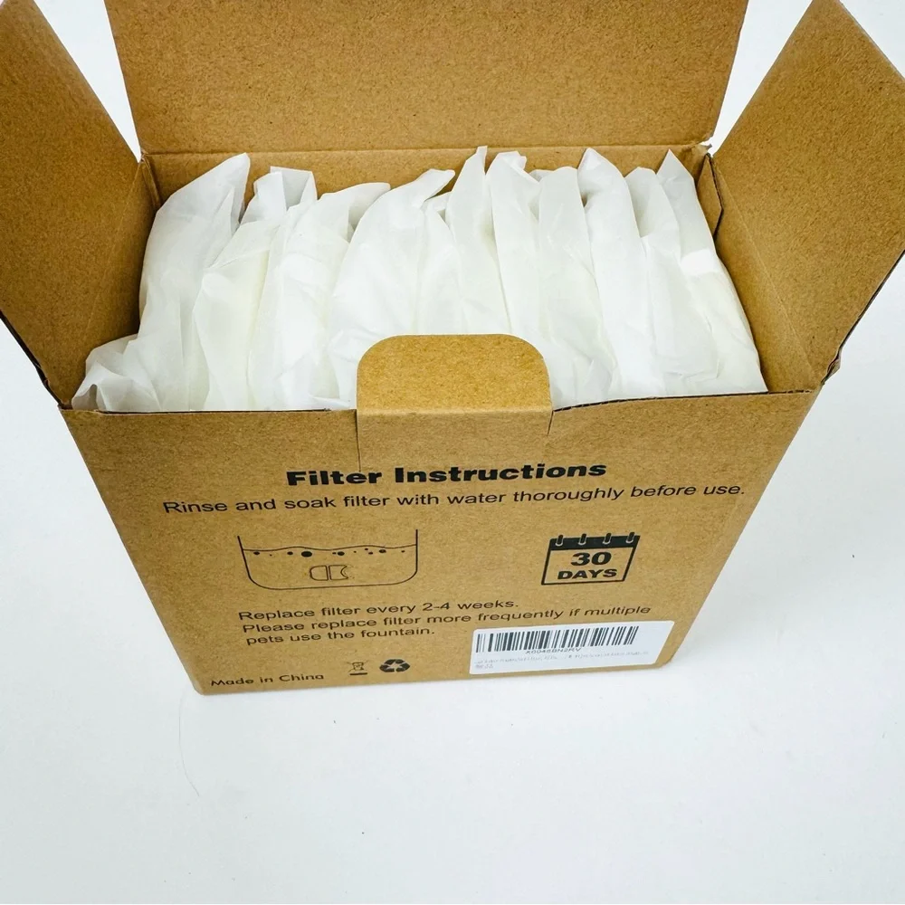 Pet Water Fountain Filter 12 Pack Replacement Compatible with 135 fl oz/4L